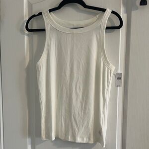 GAP women’s Tank Top; off white; size Large; NWT